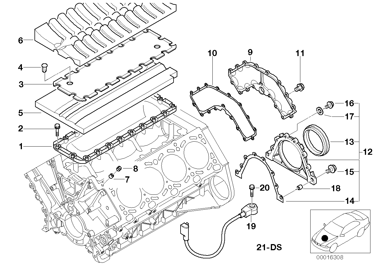 BMW 07119901170 Hex Bolt