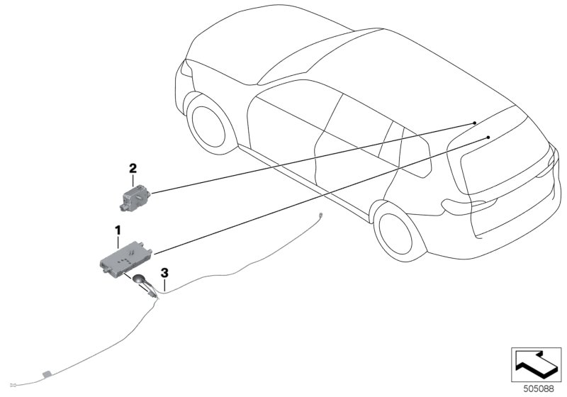 BMW 65206839352 ANTENNA AMPLIFIER