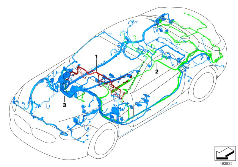 BMW 61112465507 MAIN WIRING HARNESS, DUPLICA