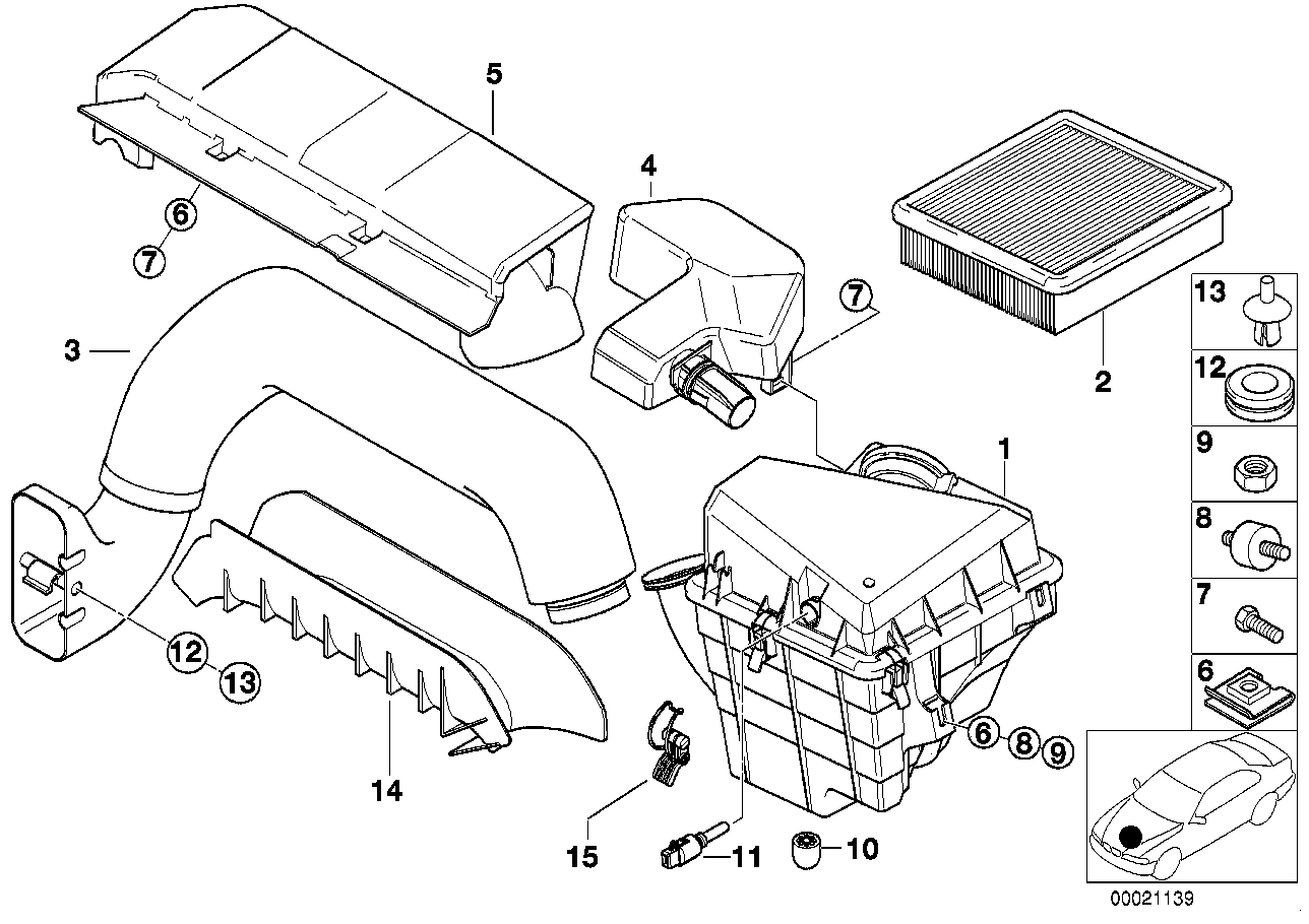 BMW 13711743320 Intake Tube