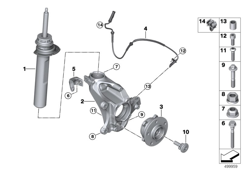 BMW 07119902754 Hex Nut With Flange