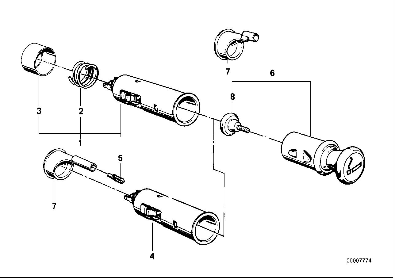 BMW 61341363045 Socket, Cigarette Lighter