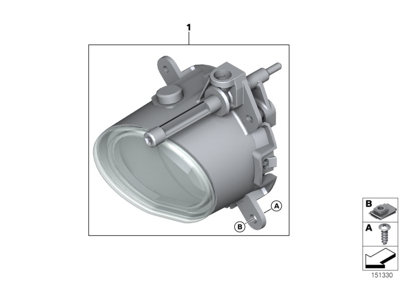 BMW 63170151681 Installing Set Fog Lamps