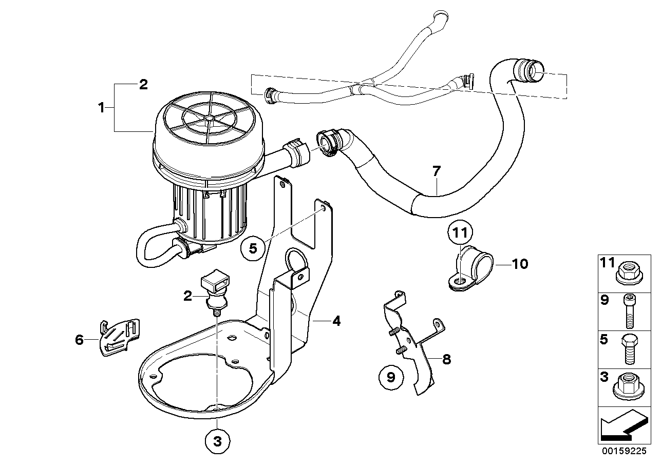 BMW 11727966230 Bracket