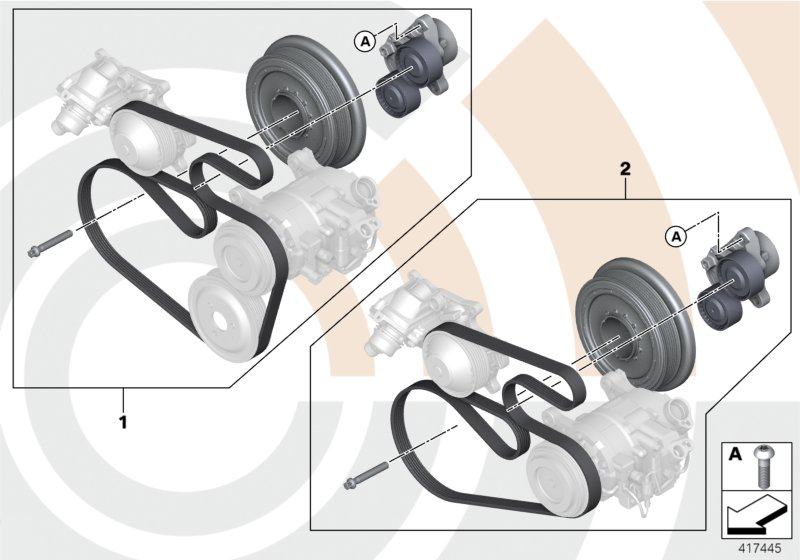 BMW 11282365964 REPAIR KIT FOR BELT DRIVE, C