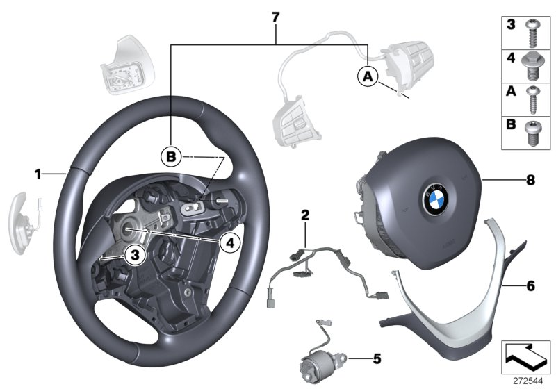 BMW 32306854771 Connecting Line, Steering Wheel