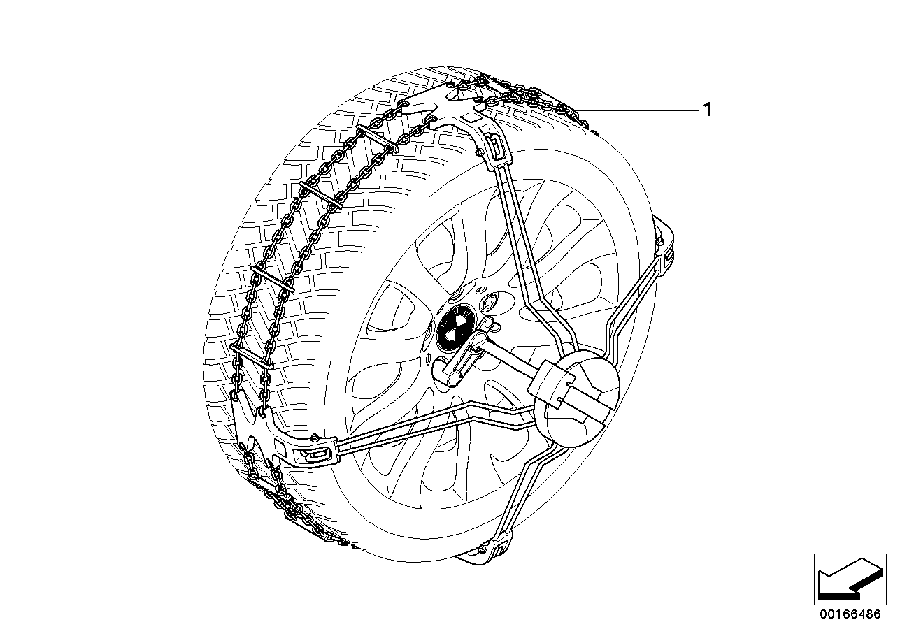 BMW 36110418239 Snow Chain "BMW Easy Fit"