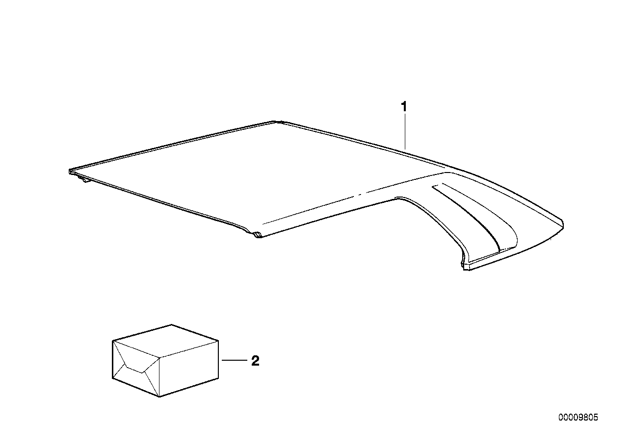 BMW 54219402543 Retrofit Kit, Hardtop