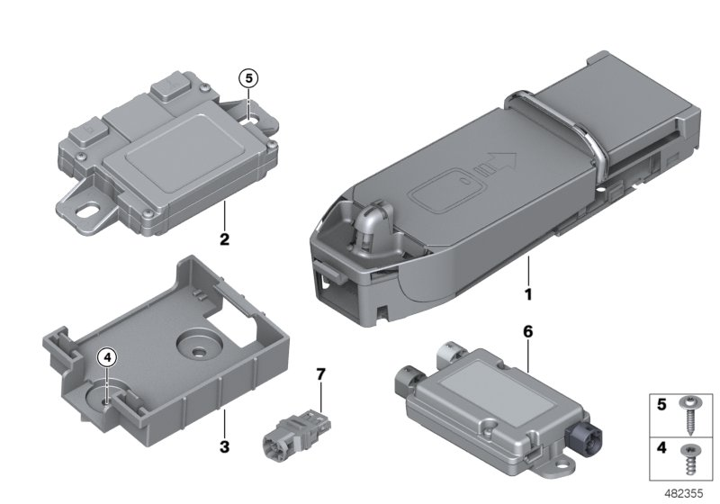 BMW 84109390164 HOLDER FOR LTE COMPENSATOR