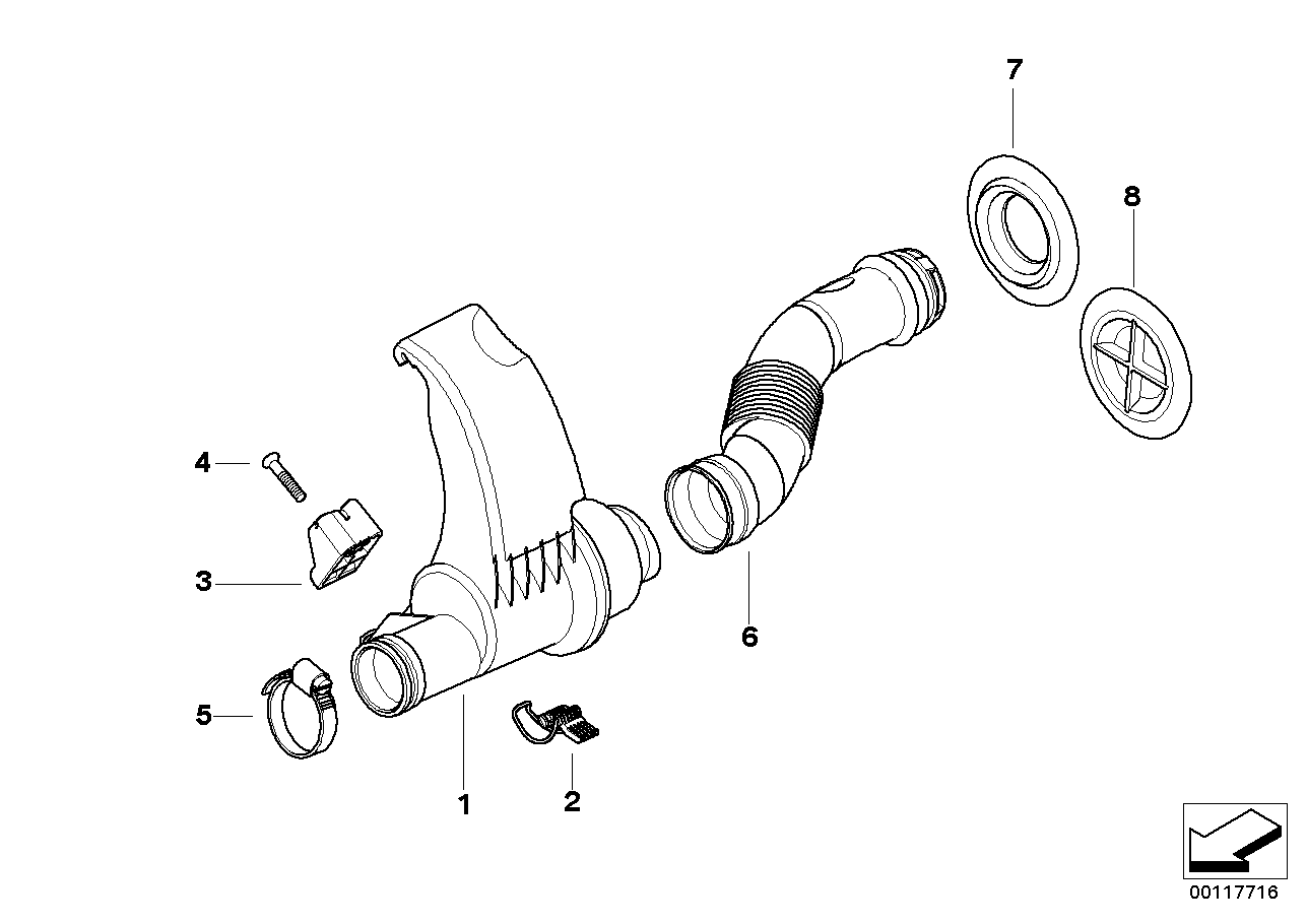 BMW 13747518282 Supporting Bracket