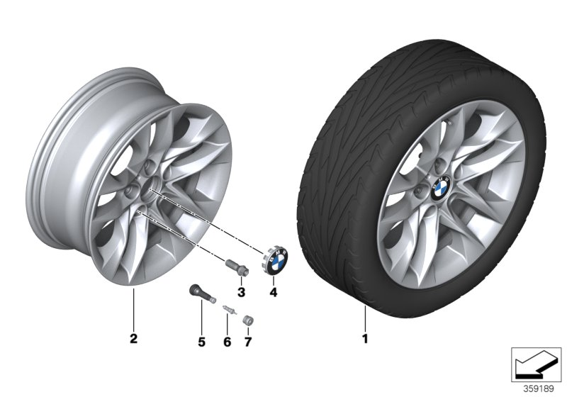 BMW 36116861846 Light Alloy Rim