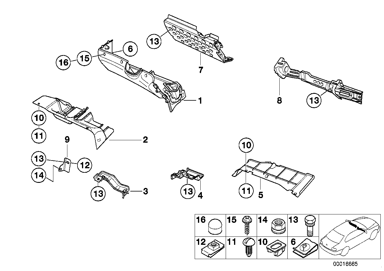 BMW 51458399089 Holder For Steering Column Bracket