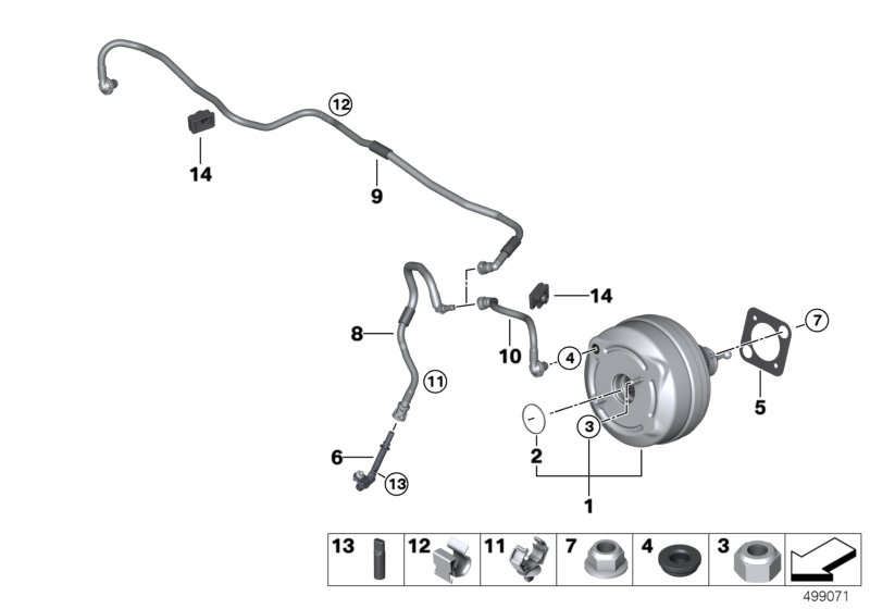 BMW 11668649422 VACUUM PIPE