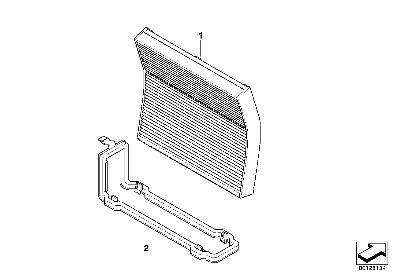 BMW 64116927596 Cover With Gasket