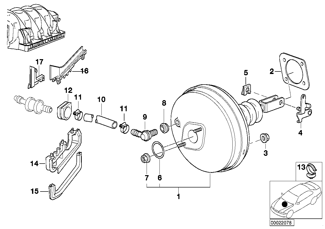 BMW 34331165502 Hose