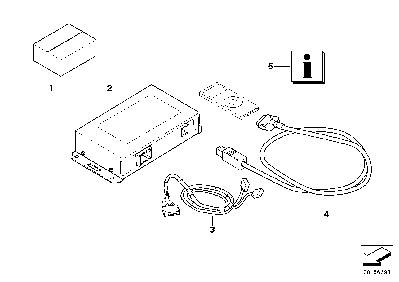 BMW 65410412881 Ipod Connection Retrofit Kit