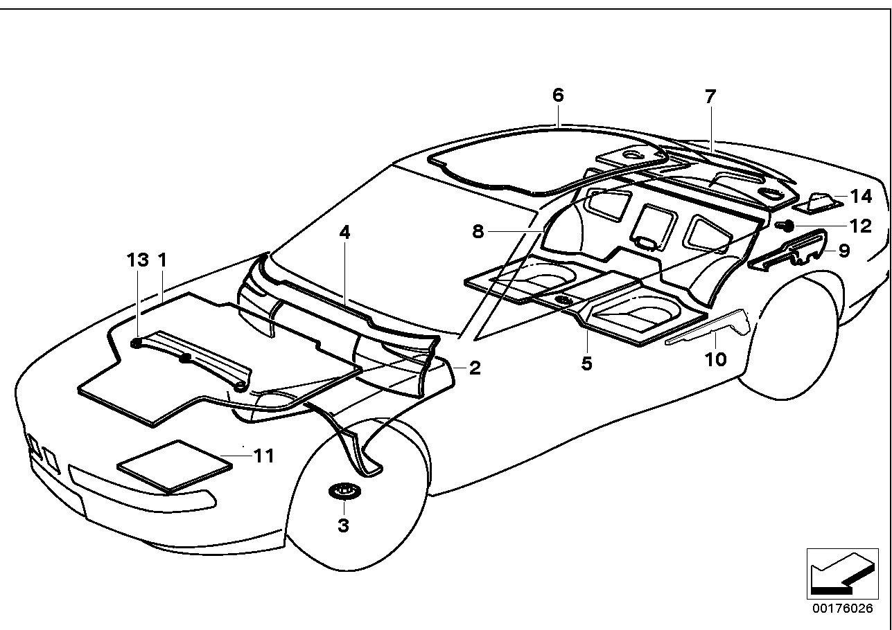 BMW 51488118643 Sound Insulation