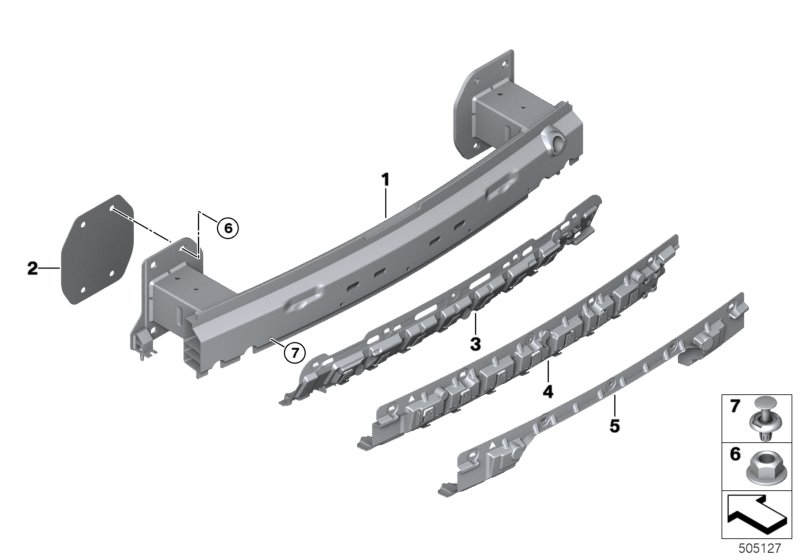 BMW 51127429449 ADAPTER FOR SUPPORT REAR