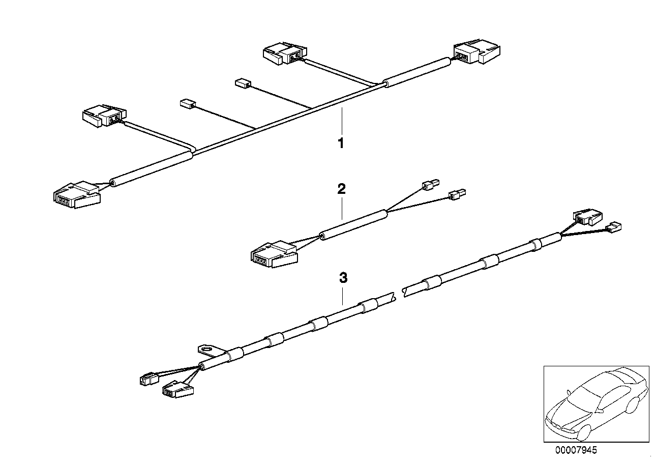 BMW 61128366168 Hardtop Wiring Set