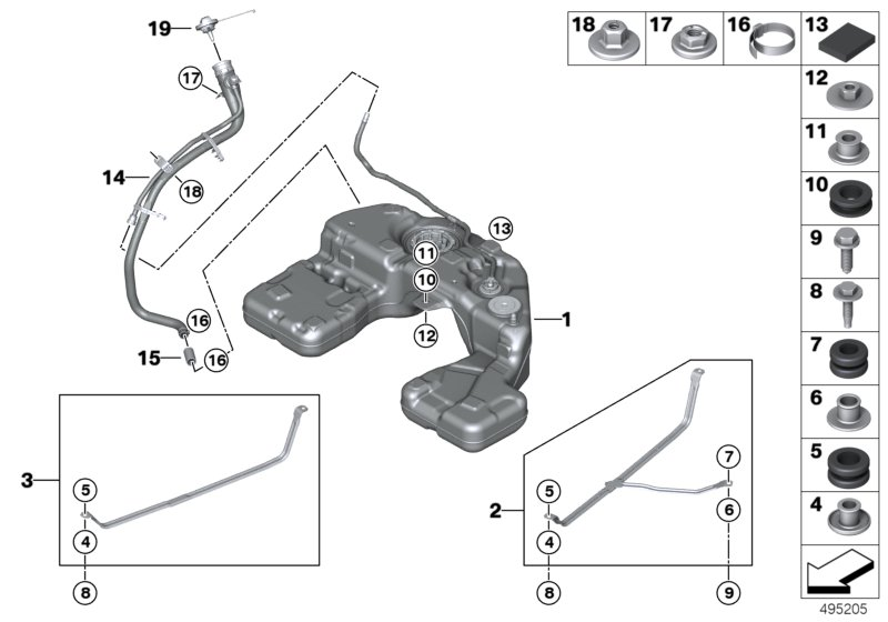 BMW 16117439930 PLASTIC FILLER PIPE