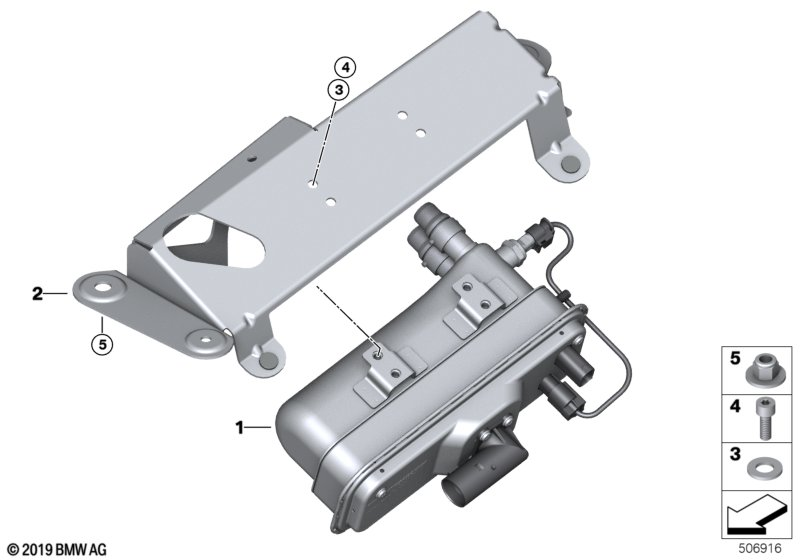 BMW 64126827187 Flow Heater Electric.