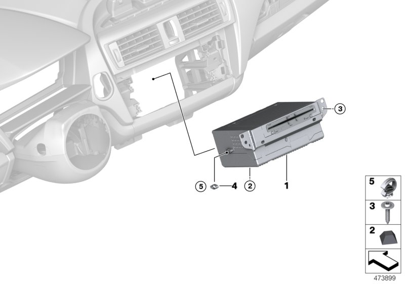 BMW 65125A08175 HEADUNIT HIGH 2