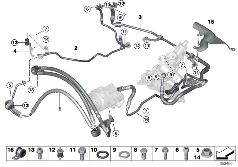 BMW 32416855697 BRACKET, EXPANSION HOSE