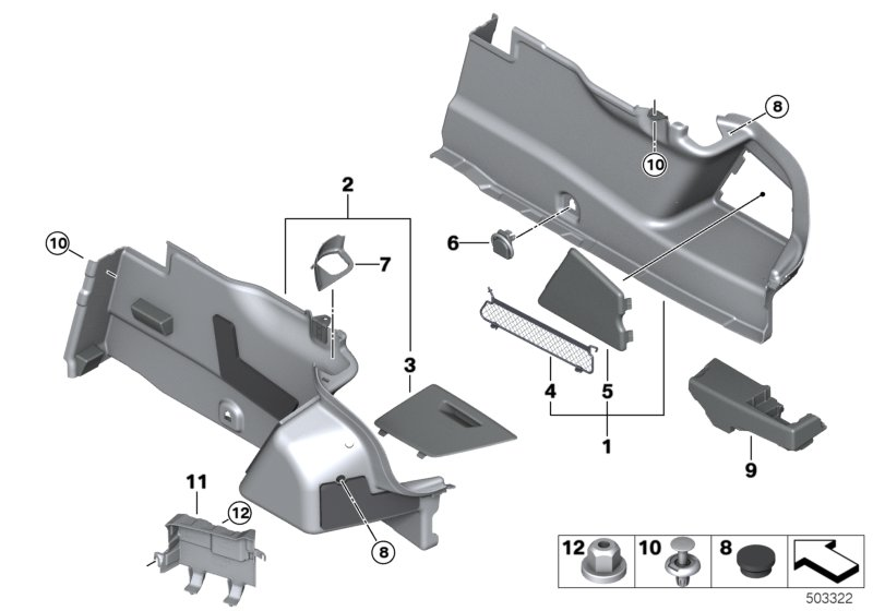 BMW 51487473669 SCOOP REAR VENTILATION