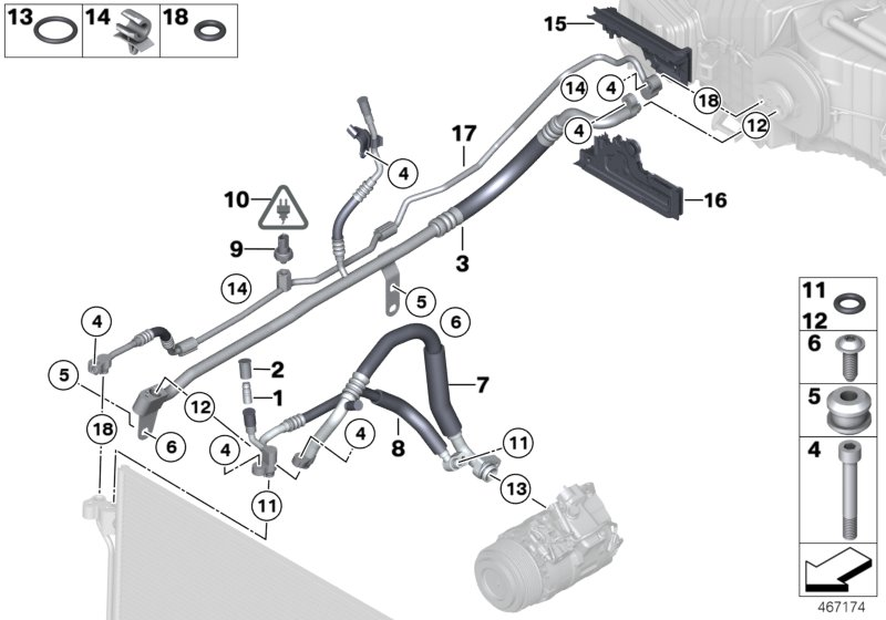 BMW 64539120009 Suction Pipe