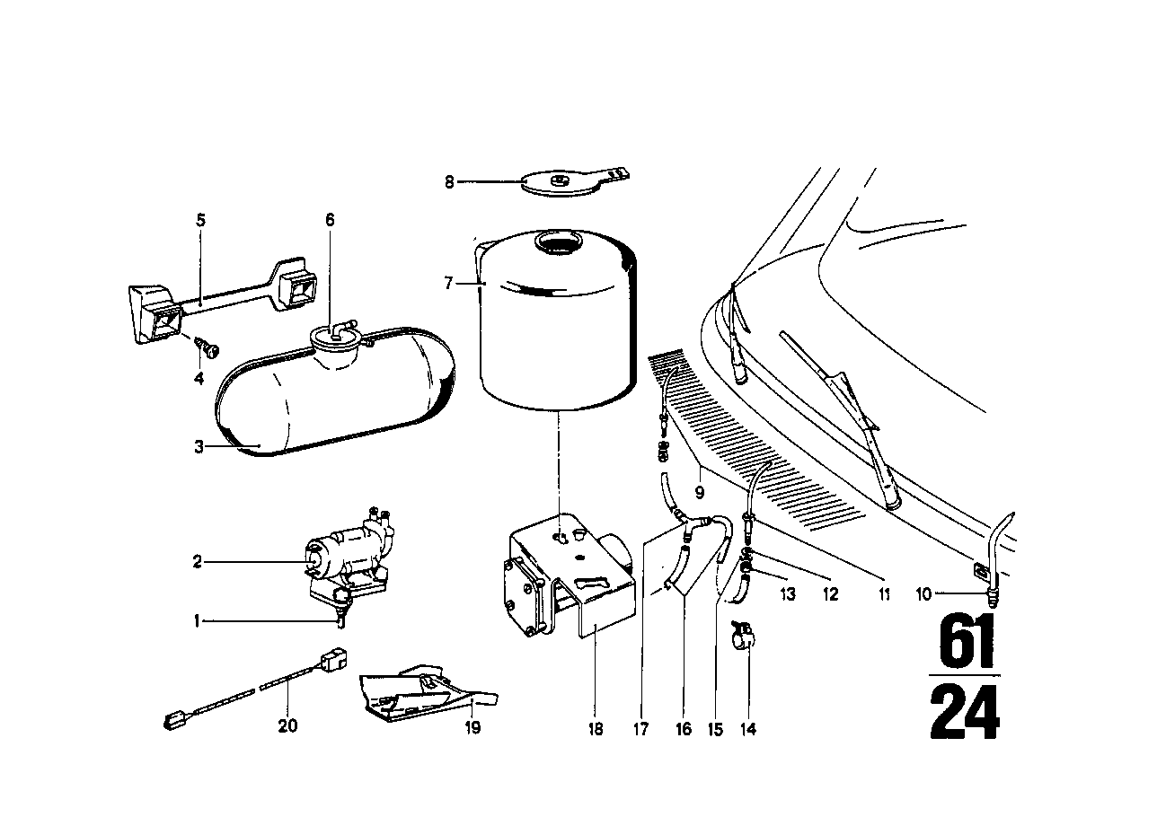 BMW 61668445110 Spray Nozzle