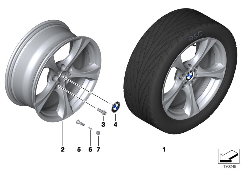 BMW 36116782903 Light Alloy Rim