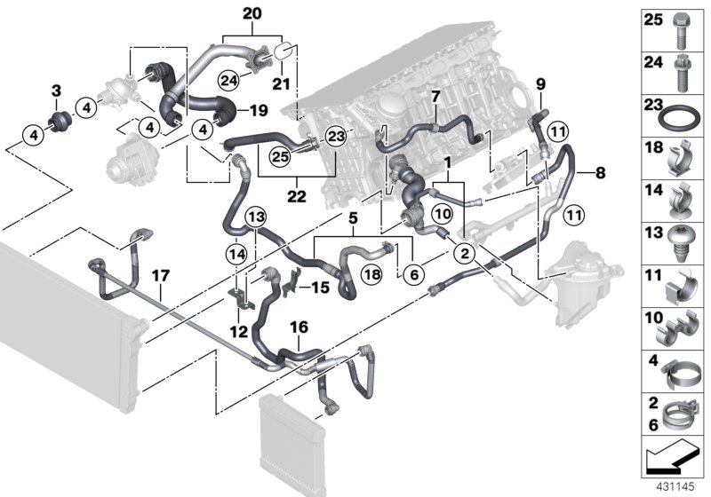 BMW 64216921540 Hose Clamp