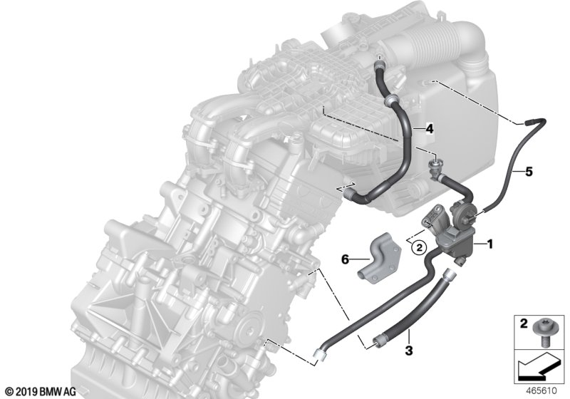 BMW 11158544835 Oil Separator, Crankcase Ventilation