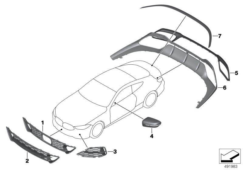 BMW 51118074800 CENTRE FINISHER