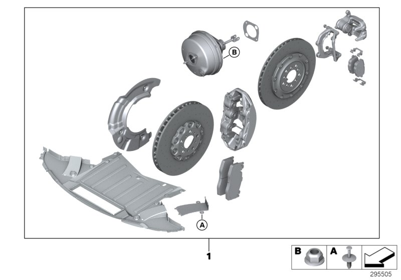 BMW 34112455917 RETROFIT KIT, CARBON-CERAMIC