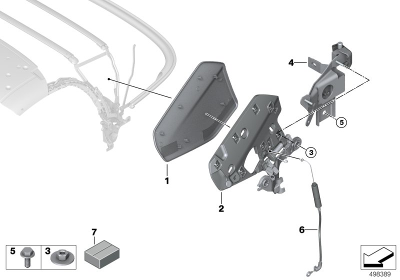 BMW 54349449205 REPAIR KIT, LINKAGE FLAP