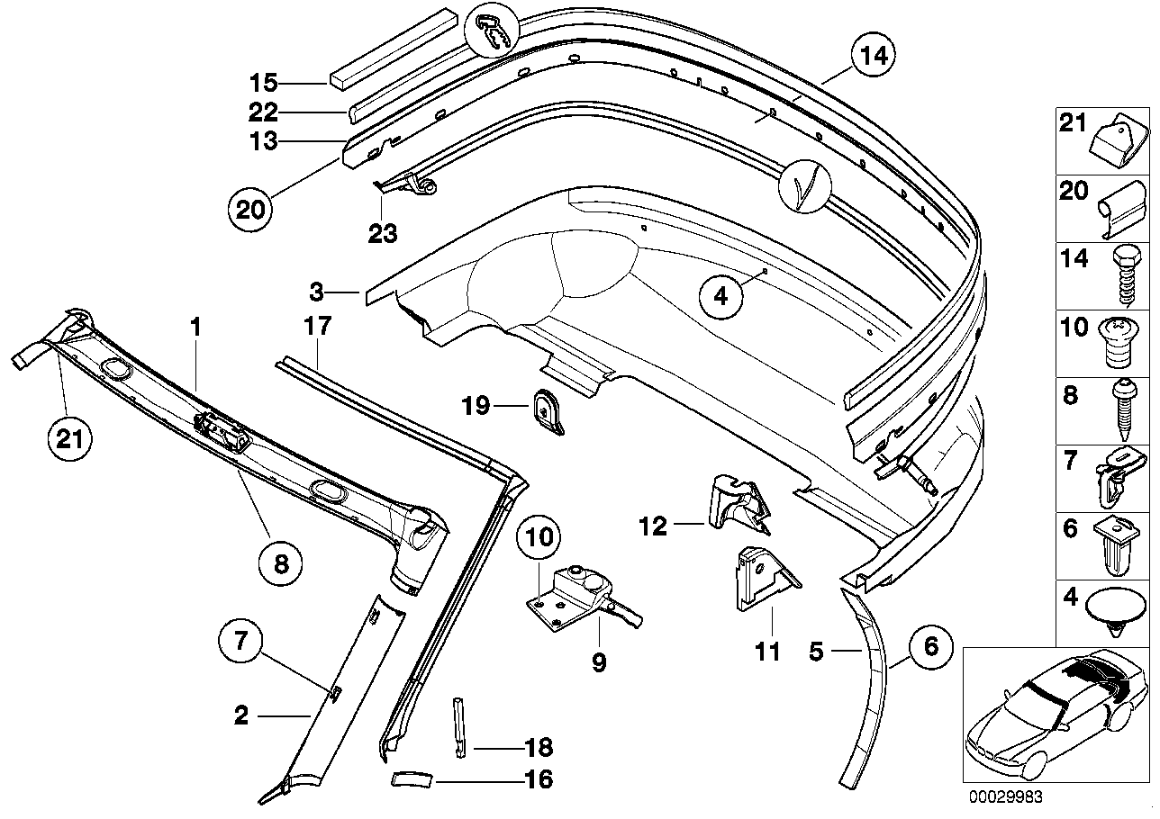 BMW 51437894517 Covering Apron Left