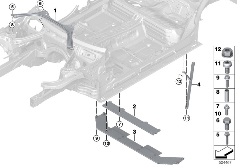 BMW 51718499413 CONNECTING MEMBER, REAR TUNN