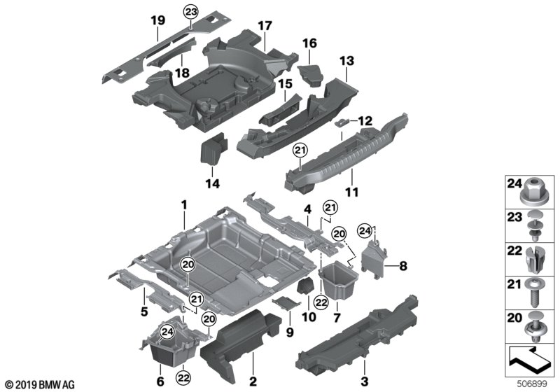 BMW 51477440145 Stowage Compartment, Left