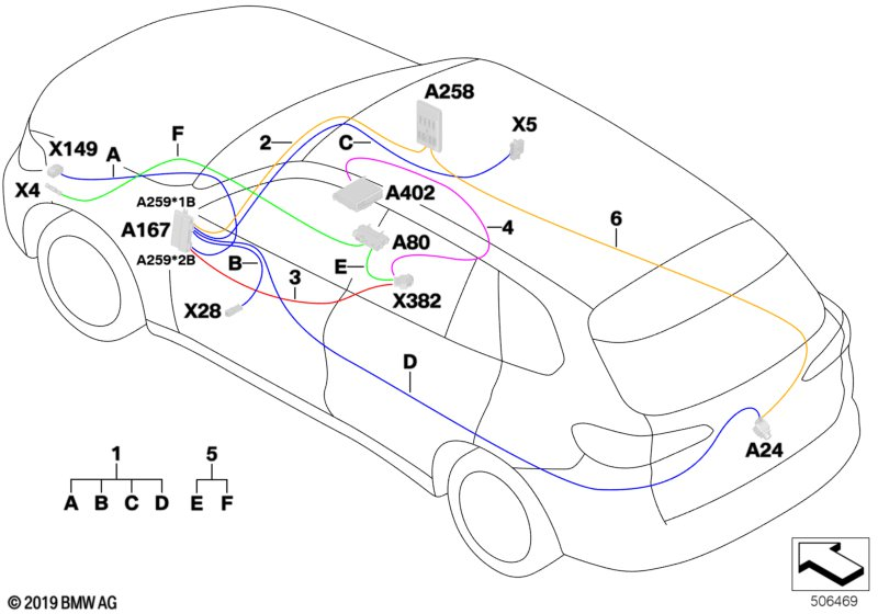 BMW 61118715389 CABLE FOR ETHERNET