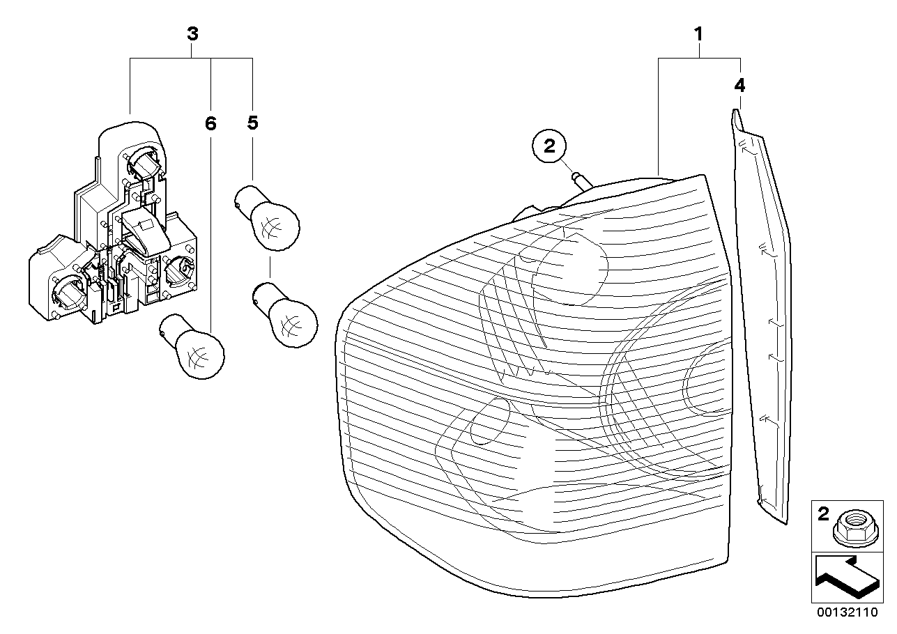 BMW 63213418437 Bulb Holder, Left