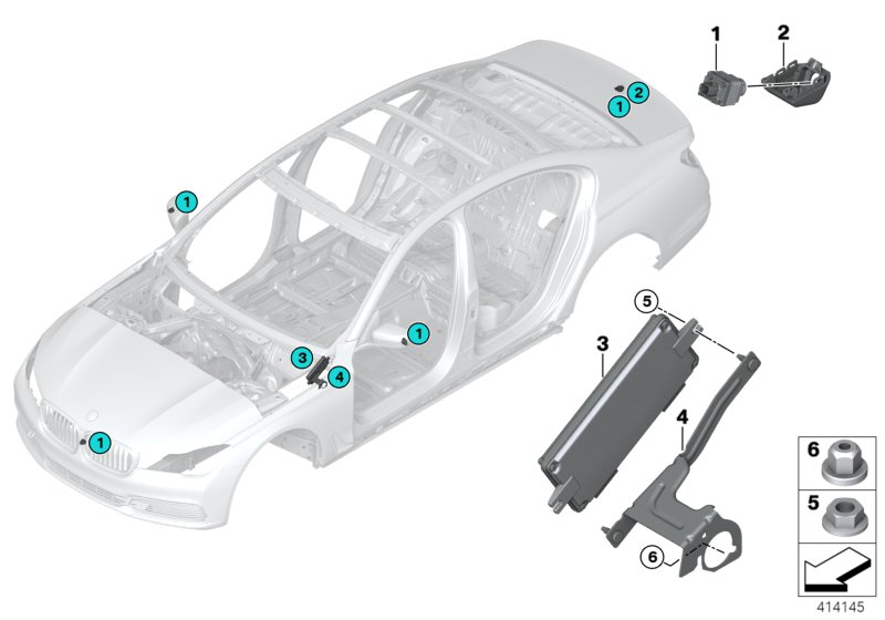 BMW 66539398323 Surround View Camera