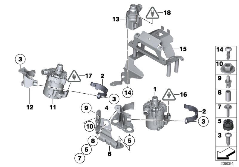 BMW 11517629913 Water Pump