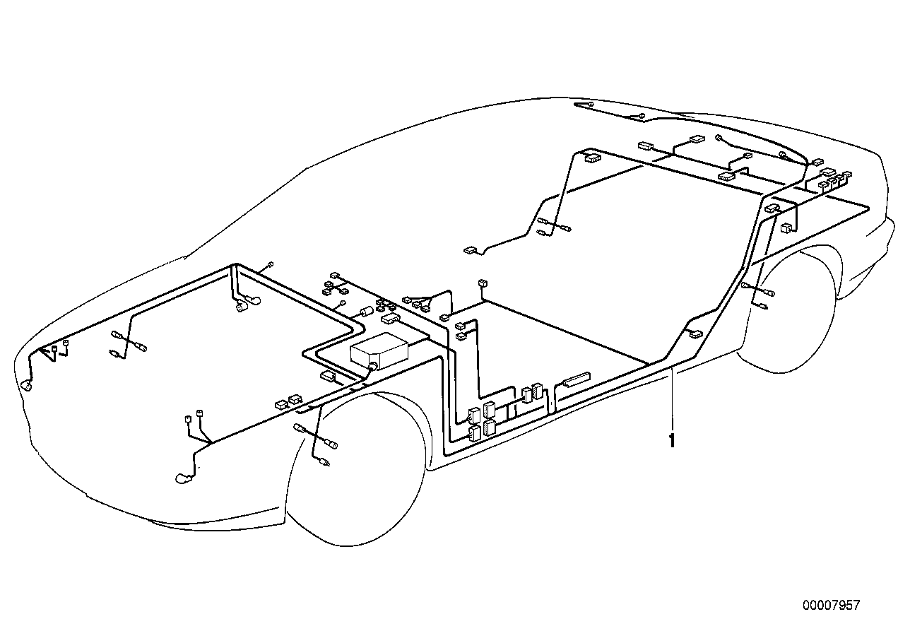 BMW 61118376886 Main Wiring Harness