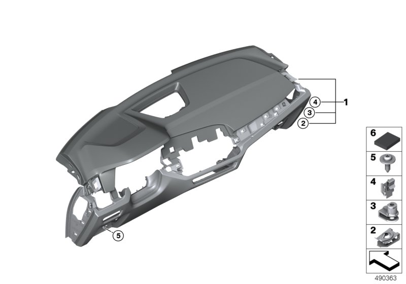 BMW 51459471870 INSTRUMENT PANEL