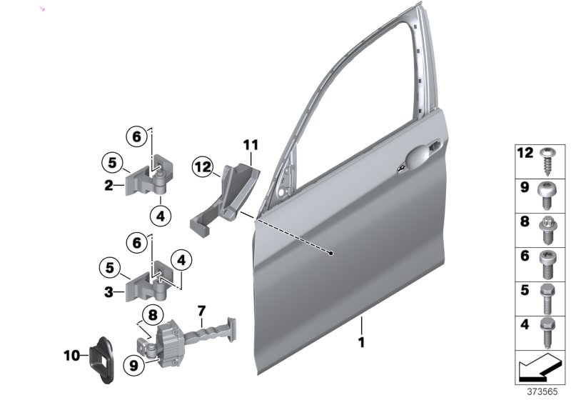 BMW 41007298566 Door, Front, Right