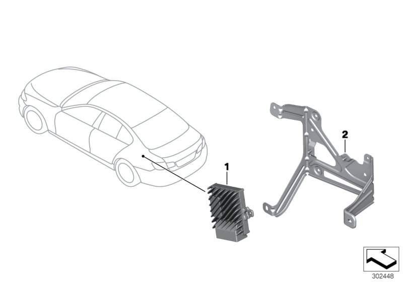 BMW 65159252690 Holder, Tv Module / Asd