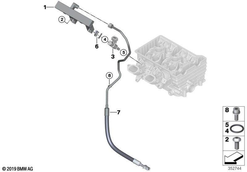 BMW 13538542339 Fuel Pipe