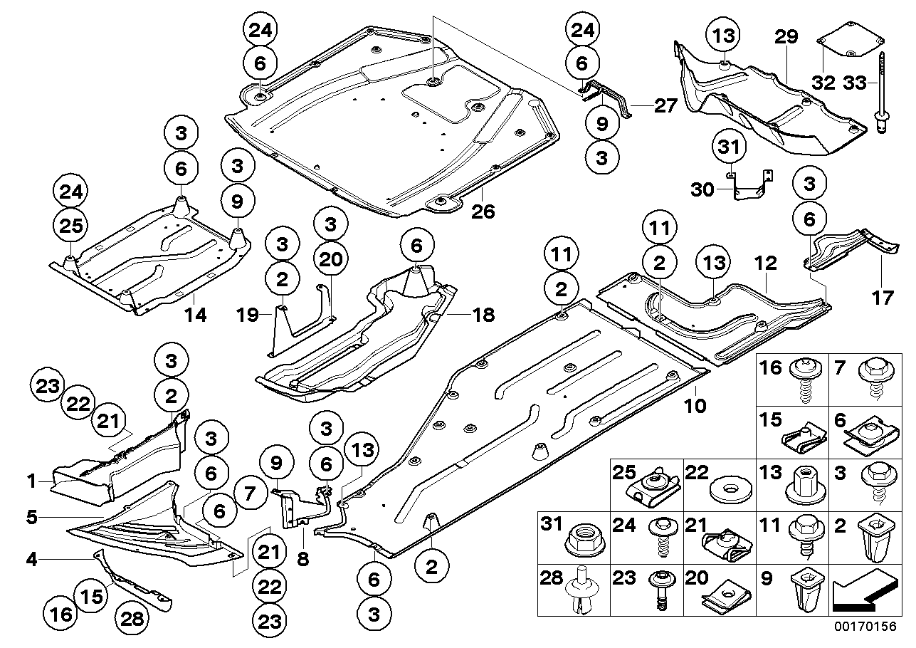 BMW 51718029537 Underfloor Coating Center