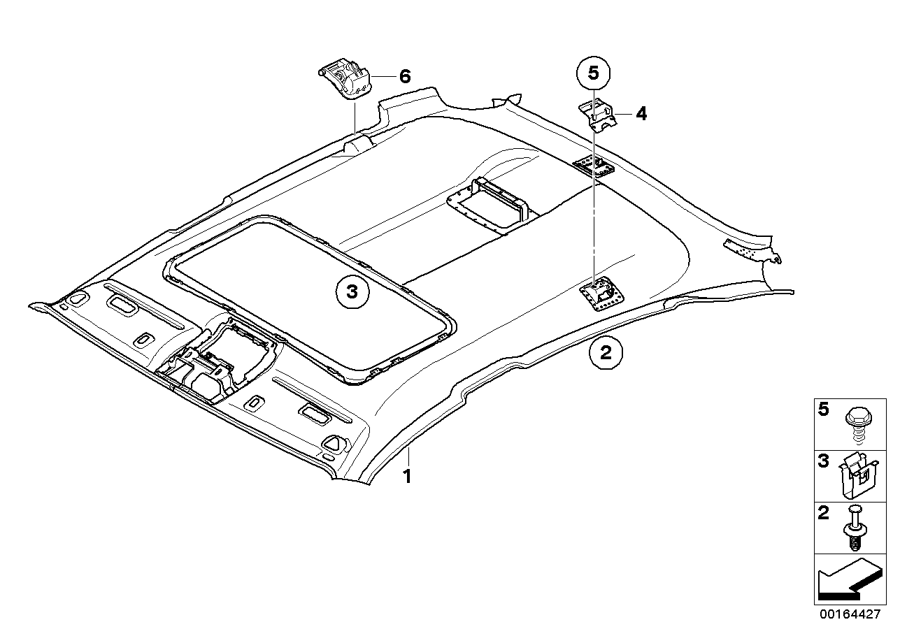 BMW 51447313332 Headlining